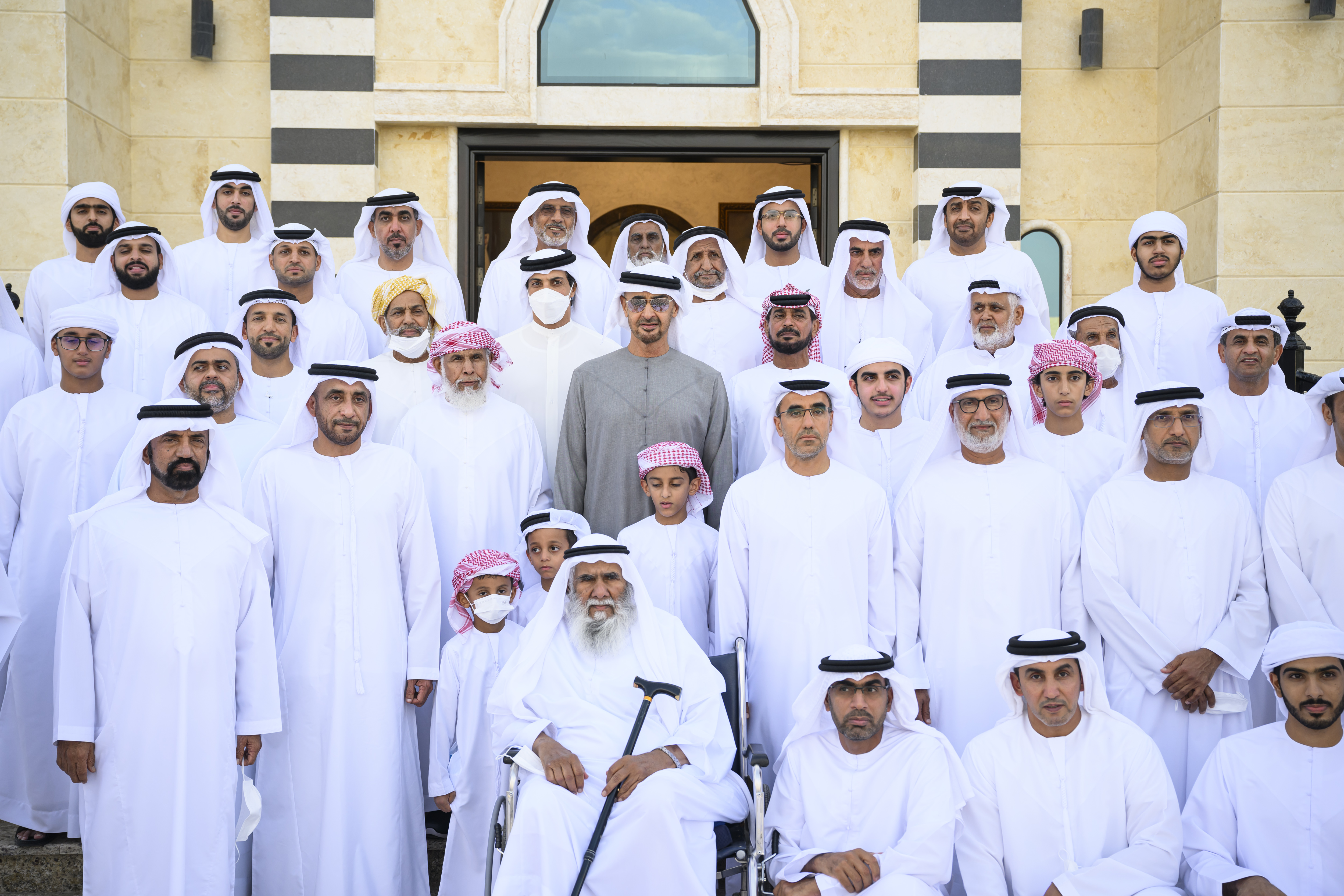 Sultan Al Neyadi with UAE leadership delegation